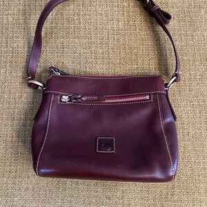Dooney & Burke Brown Leather Shoulder Bag